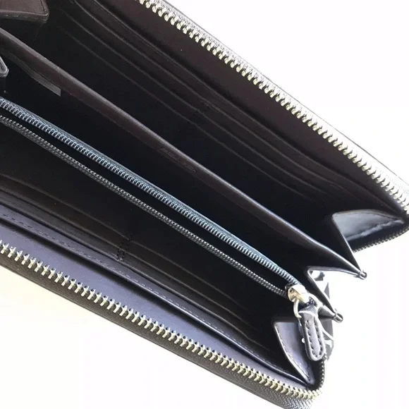 COACH 👛 DARCY PATENT LEATHER ACCORDION ZIP WALLET - Picture 12 of 16